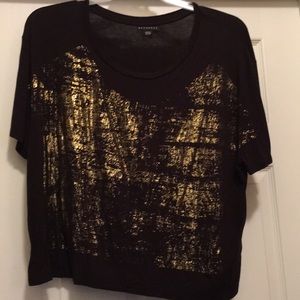 Black &Gold sparkly tee